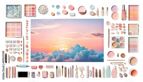 sunset cloudy beautiful pastel overlay sky cloud digital background bright california dusk gold landscape light orange serene twilight abstract autumn beauty blue cloudscape colours colourful dawn