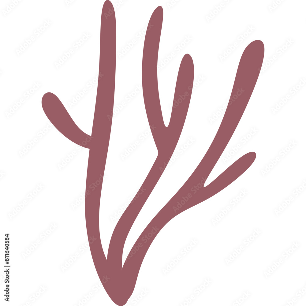 Obraz premium Flat Abstract Coral