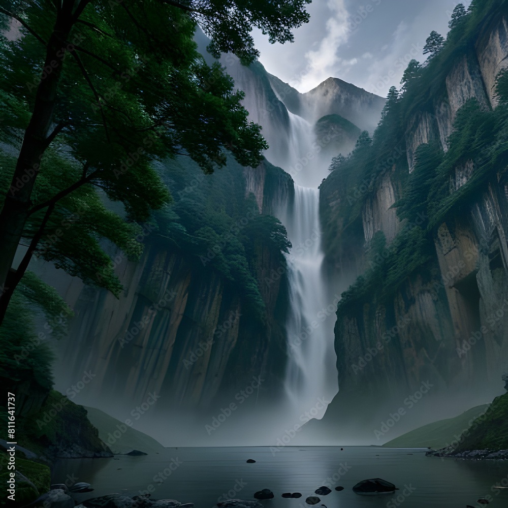 Mountain monastery, monks with elemental auras, echoing serene and powerful anime visuals.