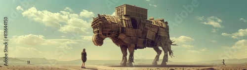 Explore the concept of deception and concealment through the Trojan horse concept