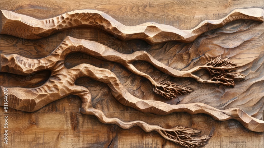 Oak hardwood panel