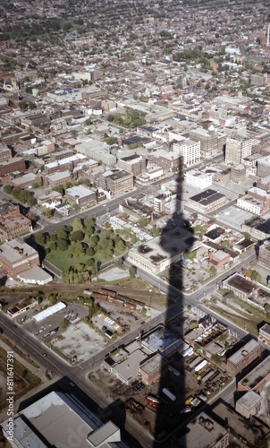 Photography Vintage panoramic photo from Toronto CN Tower - September 1982