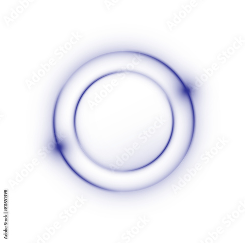 Circle halo light with overlay effect