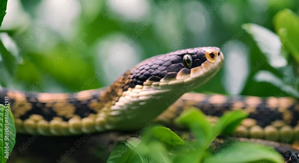 Camouflaged Killer, Snake in Wait Camouflaged Killer, Snake in Wait