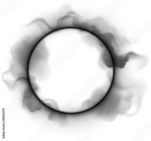 Circle halo light with overlay effect