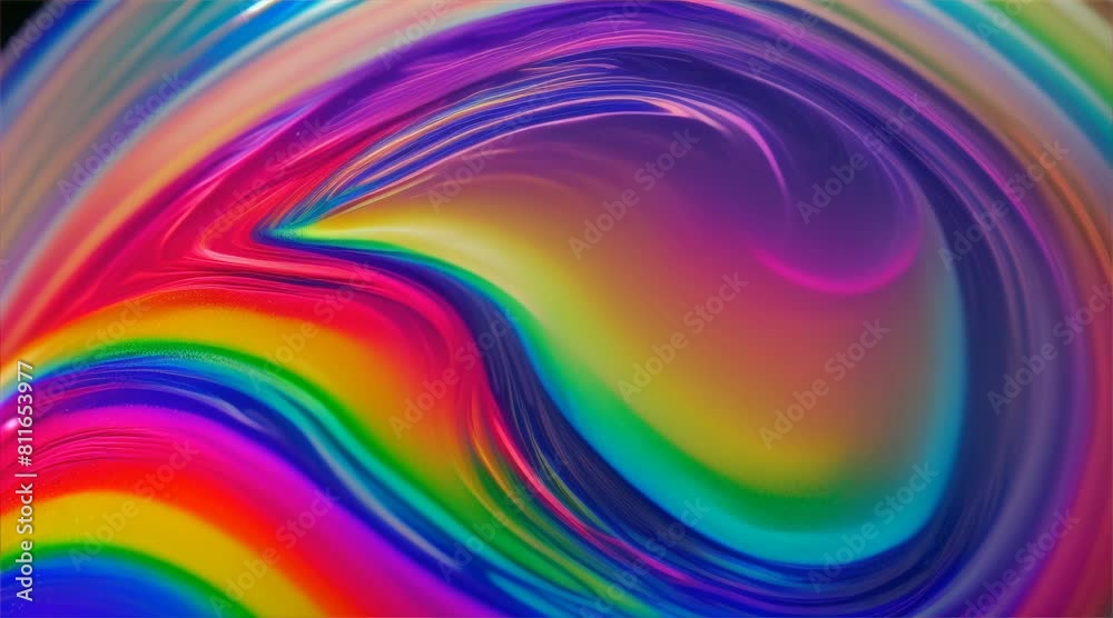 Vibrant Rainbow Swirl Background with Bright Colors and Patterns Vibrant Rainbow Swirl Background with Bright Colors and Patterns