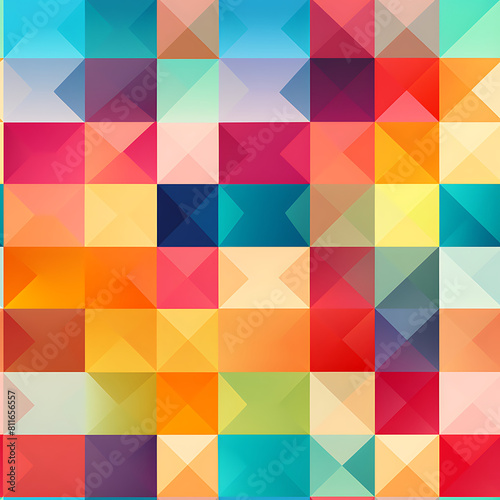 Geometric digital art seamless pattern  the design for apply a variety of graphic works