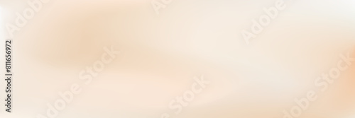 Soft vector gradient background. Light brown gradation. Cream texture blurred neutral banner. Warm pearl silk backdrop. Luxurious wavy aesthetic backdrop in soft light nude beige colors photo