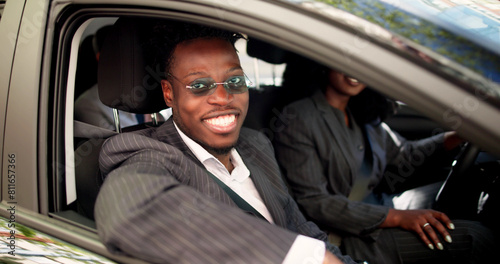 Carpool Ride Sharing. African People © Andrey Popov
