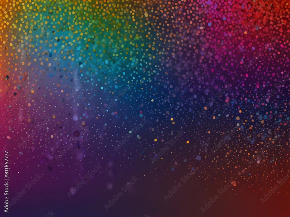 vivid water, wet effects, confetti, and space a luminous background bursting with colorful brilliance ai generative