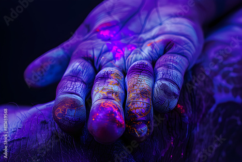 Artistry in Epidermal Texture: Revealing the Unseen through UV Photography