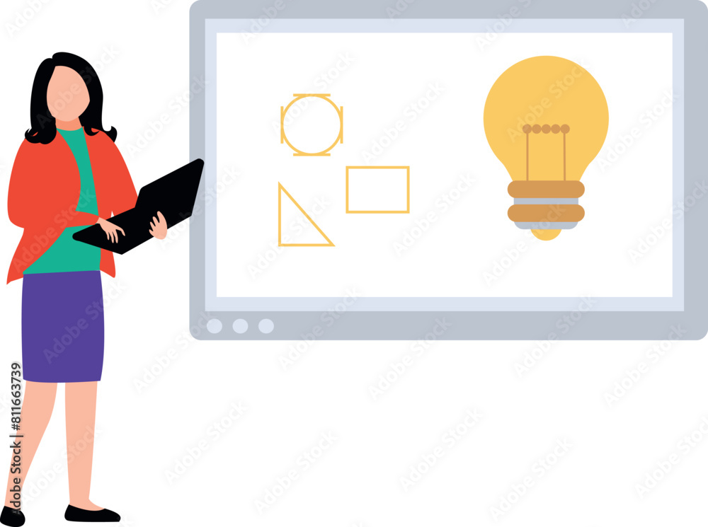 The girl has an idea.