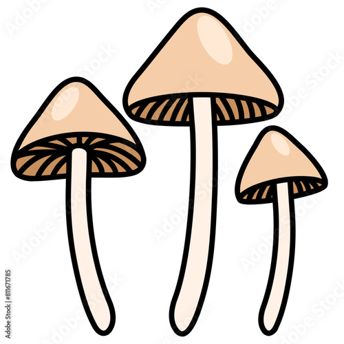 psilocybin line icon