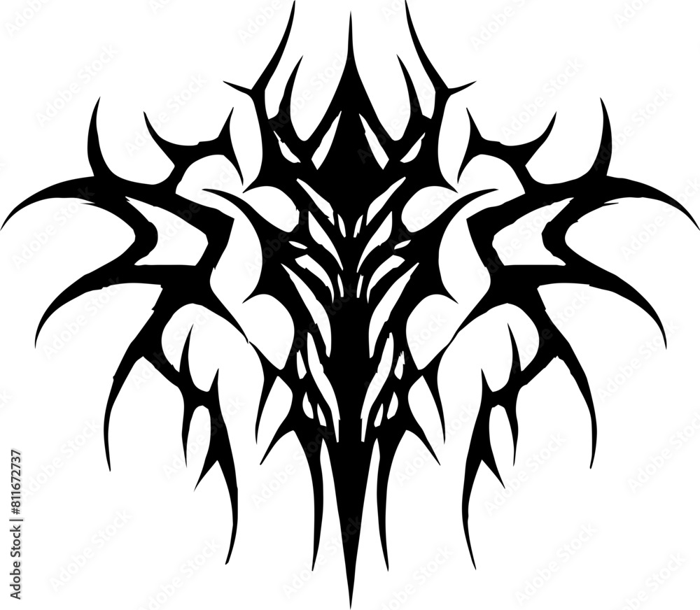 Unique Tribal Vector Shape - Gothic Y2K Sharp Element for Graphic Design and Artistic Project
Unique Tribal Vector Shape - Gothic Y2K Sharp Element for Graphic Design and Artistic Project