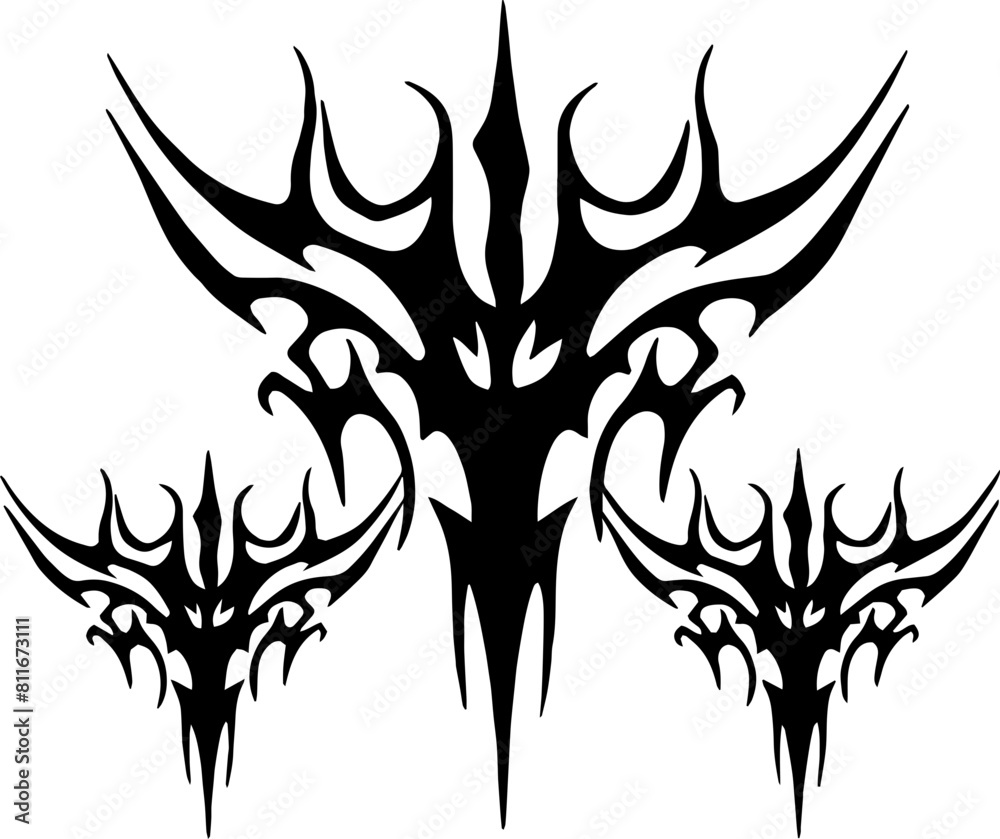 Unique Tribal Vector Shape - Gothic Y2K Sharp Element for Graphic Design and Artistic Project
Unique Tribal Vector Shape - Gothic Y2K Sharp Element for Graphic Design and Artistic Project