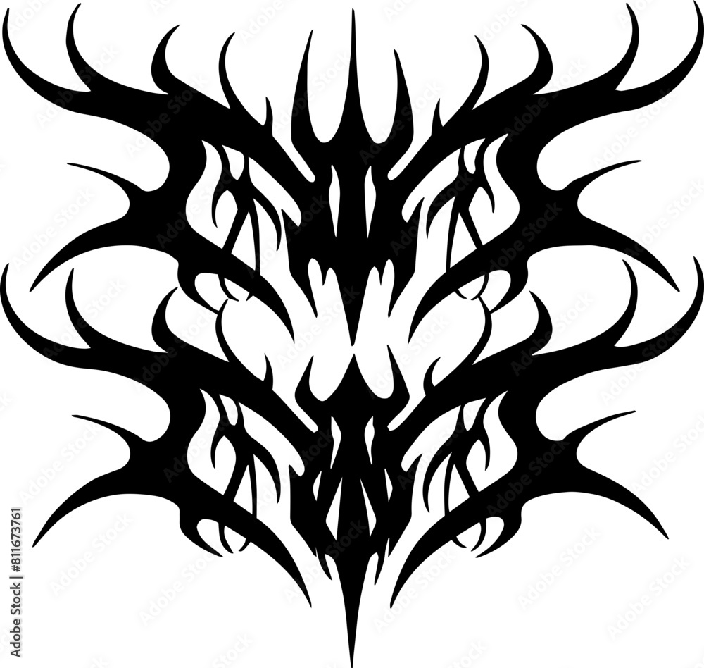 Unique Tribal Vector Shape - Gothic Y2K Sharp Element for Graphic Design and Artistic Project
Unique Tribal Vector Shape - Gothic Y2K Sharp Element for Graphic Design and Artistic Project