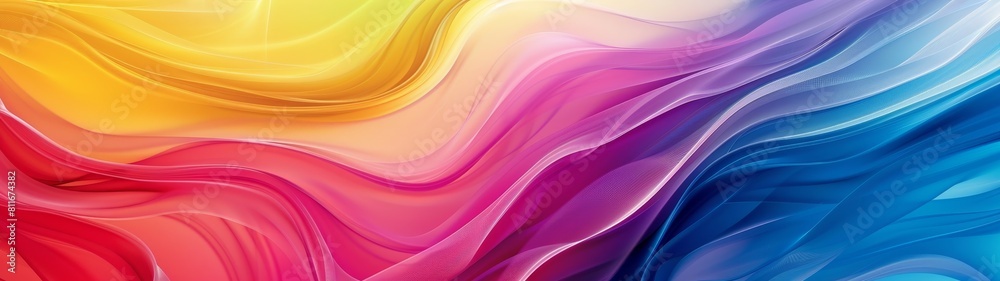 vibrant abstract color waves background