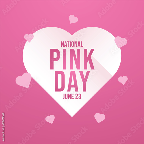 vector graphic of National Pink Day ideal for National Pink Day celebration.