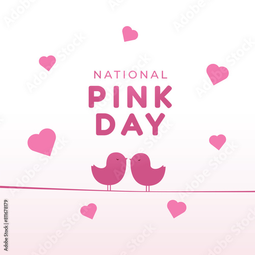 vector graphic of National Pink Day ideal for National Pink Day celebration.