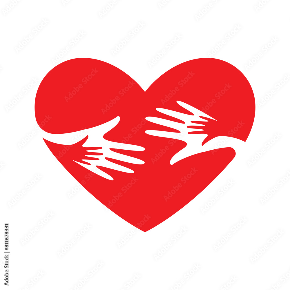 logo design for love and affection between people