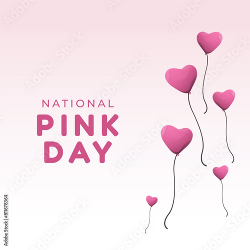 vector graphic of National Pink Day ideal for National Pink Day celebration.