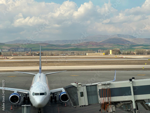  Aircraft in Esenboga International Airport in Ankara, Turkey.