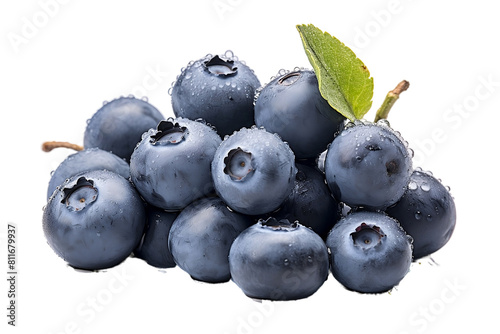 Mold-covered blueberries with a lifelike portrayal of their furry coating. photo