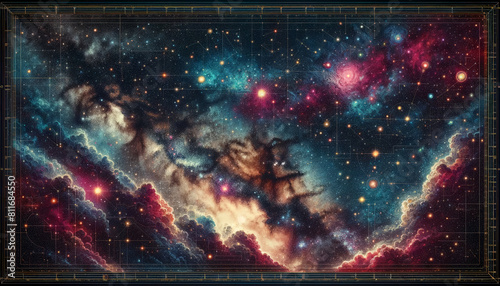 Starry Night Sky: A Canvas of Constellations and Celestial Wonders 