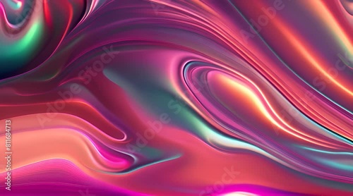 Wallpaper Mural Oceanic Aura, A Blend of Pink, Blue, and Purple Waves Torontodigital.ca