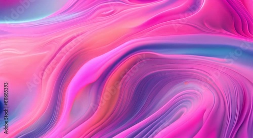 Liquid Marble, A Flowing Mix of Pink, Blue, and Purple photo