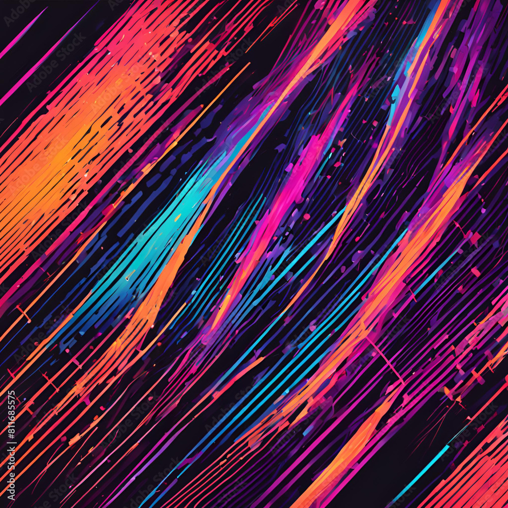 Neon Symphony: A Luminous Abstract Ballet of Colors Neon Symphony: A Luminous Abstract Ballet of Colors