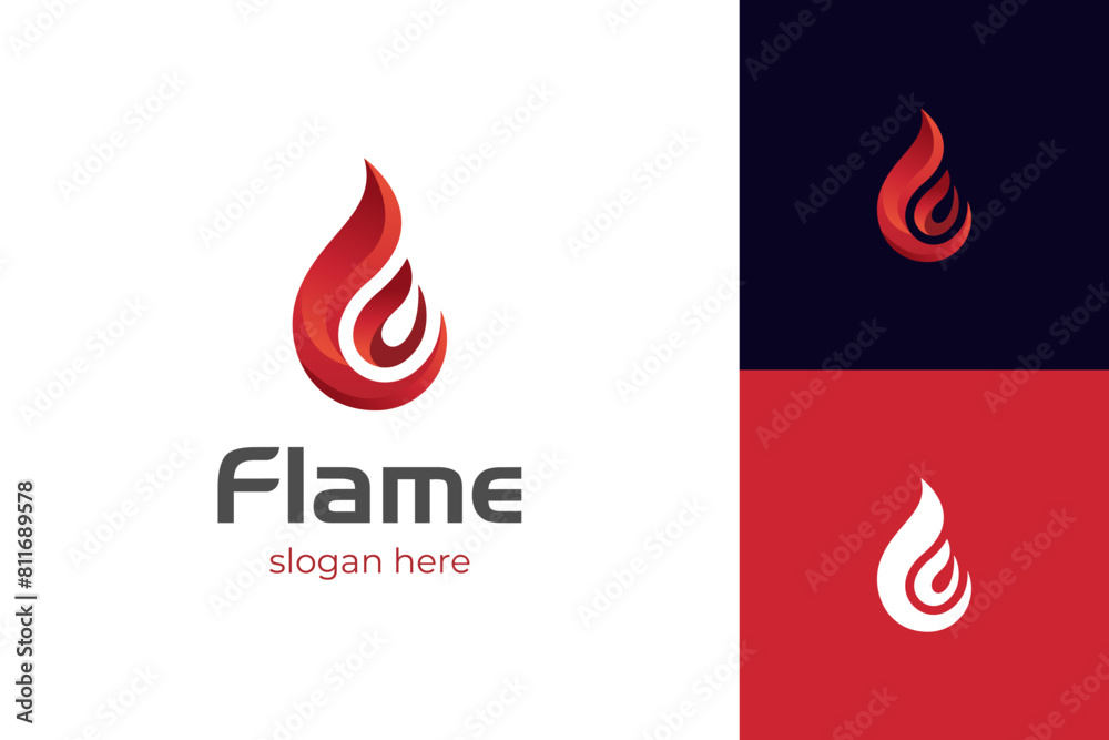 Fire Flame Logo icon design vector illustration symbol. Bonfire Silhouette Logotype logo element Fire Flame Logo icon design vector illustration symbol. Bonfire Silhouette Logotype logo element