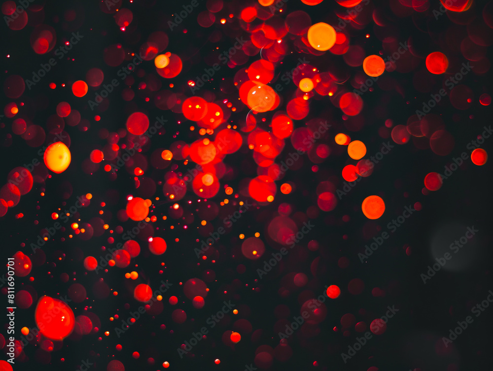 Red lights on a black background. Red lights on a black background.