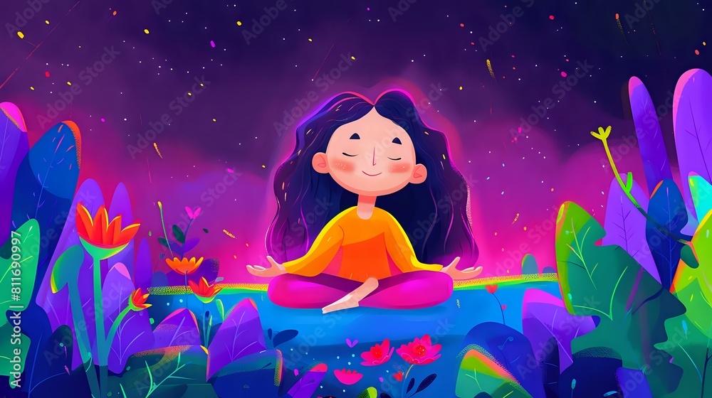 Vibrant Yoga Practice in Serene Surroundings Vibrant Yoga Practice in Serene Surroundings