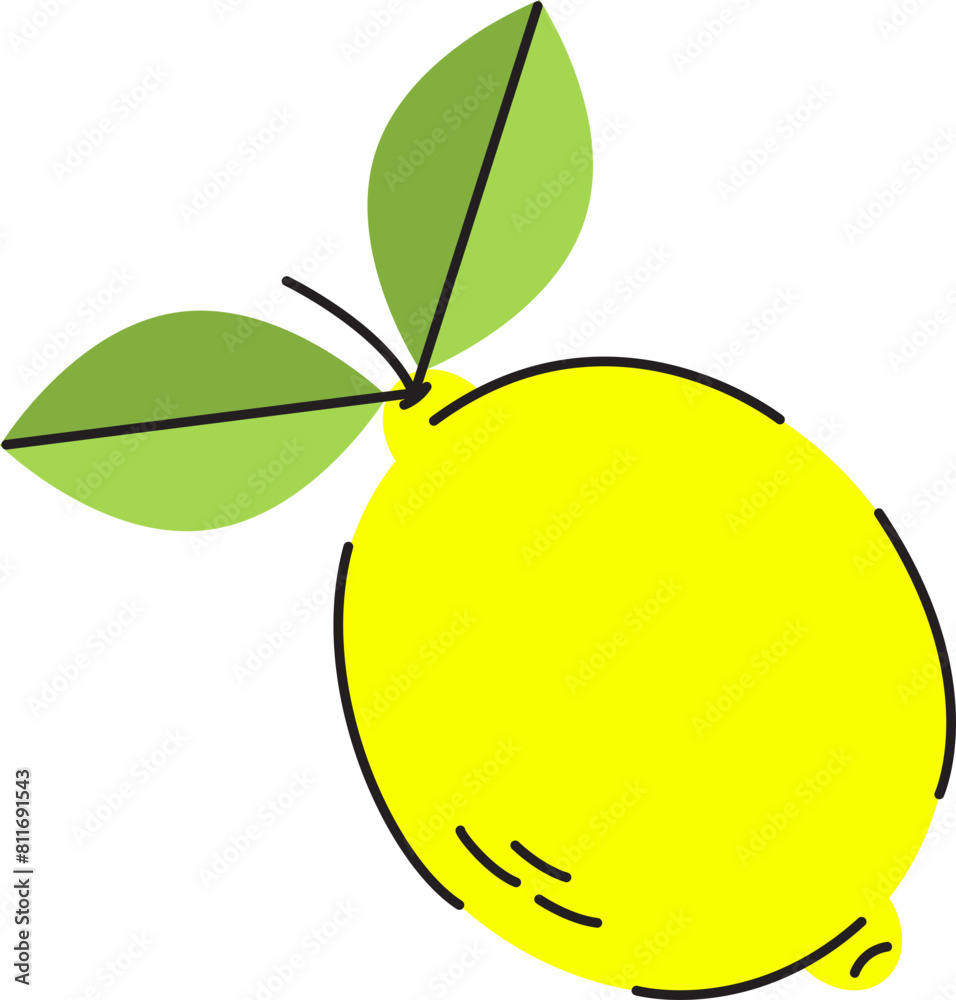 Lemon Flat Illustration Lemon Flat Illustration