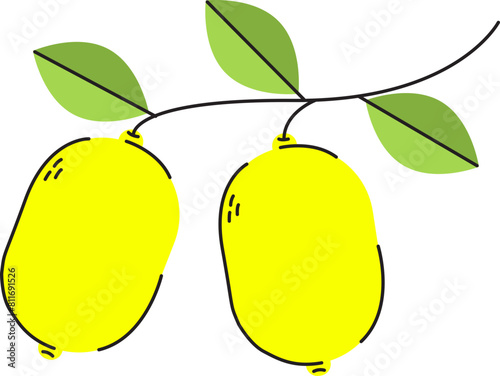 Lemon Flat Illustration