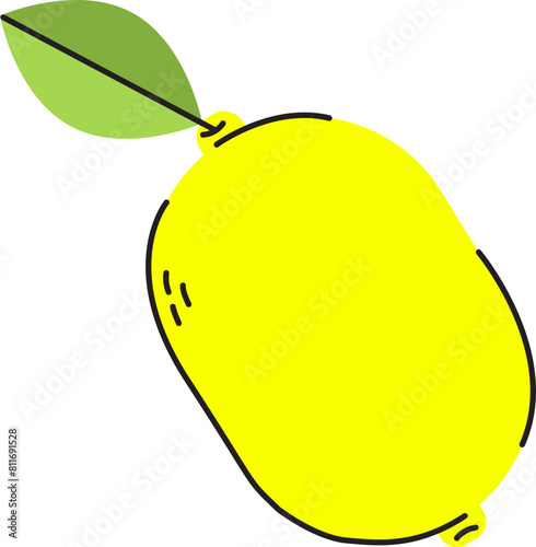 Lemon Flat Illustration