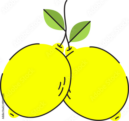 Lemon Flat Illustration