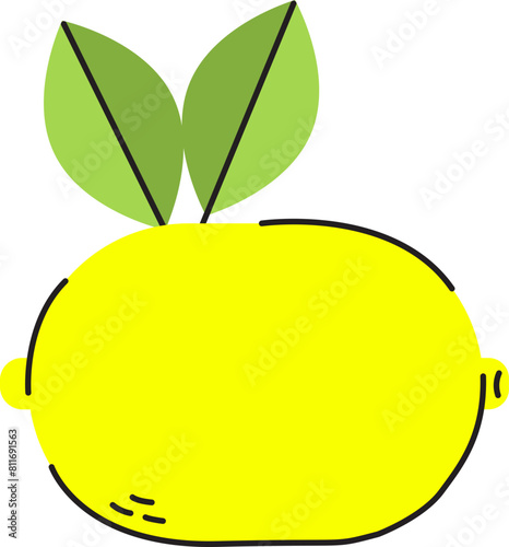Lemon Flat Illustration
