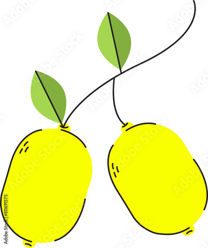 Lemon Flat Illustration