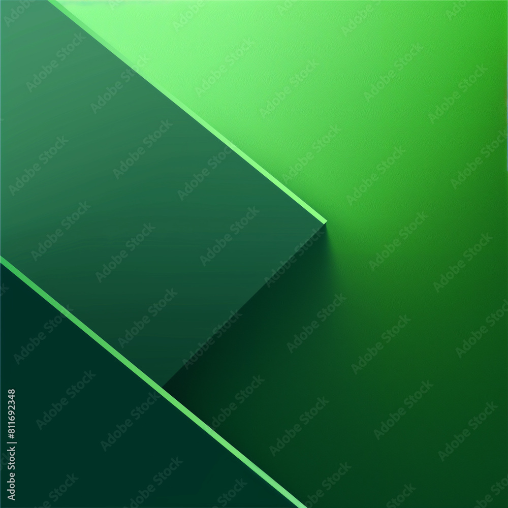 Green and black diagonal design with gradient shades.