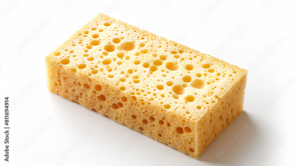 Piece of sponge on white background