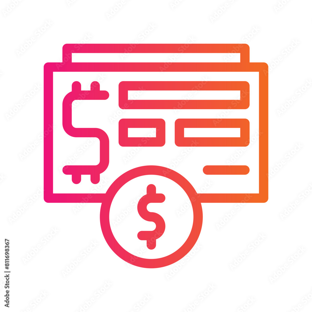 banking gradient icon banking gradient icon