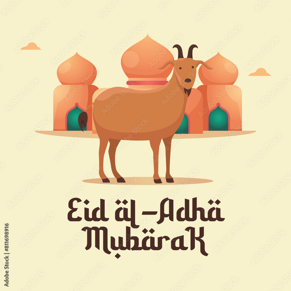 vector graphic of Eid al Adha ideal for Eid al Adha celebration. vector graphic of Eid al Adha ideal for Eid al Adha celebration.
