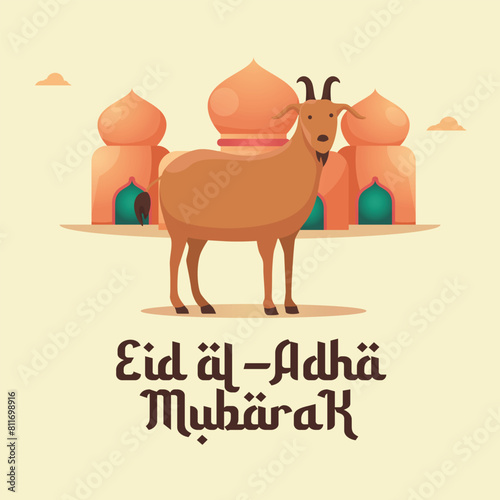 vector graphic of Eid al Adha ideal for Eid al Adha celebration.