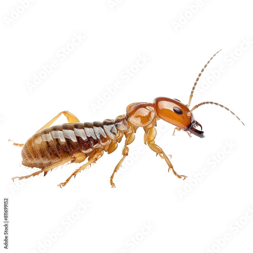 Termite side view full body isolate on transparency background PNG