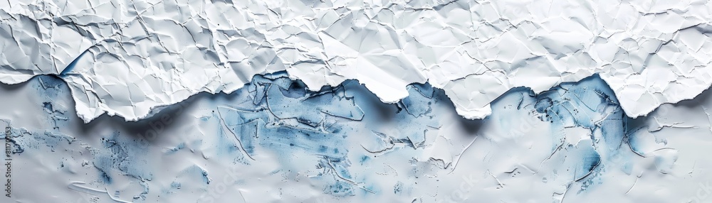 Obraz premium Blue and white cracked ice texture.