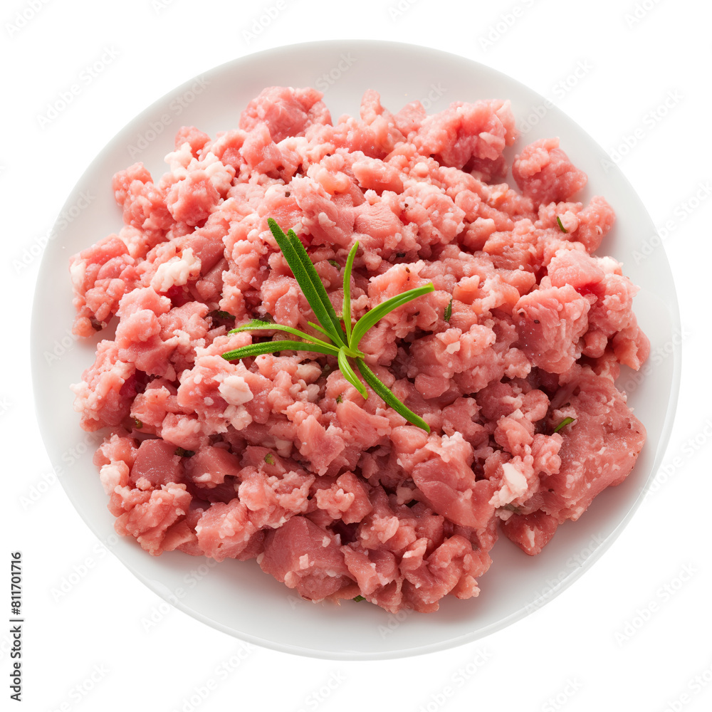 Minced Chicken Heap, isolated, transparent background, white background, no background Minced Chicken Heap, isolated, transparent background, white background, no background