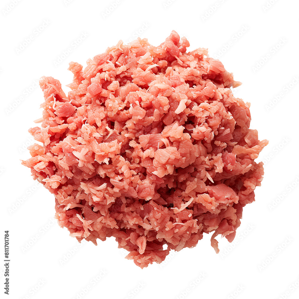 Minced Chicken Heap, isolated, transparent background, white background, no background Minced Chicken Heap, isolated, transparent background, white background, no background