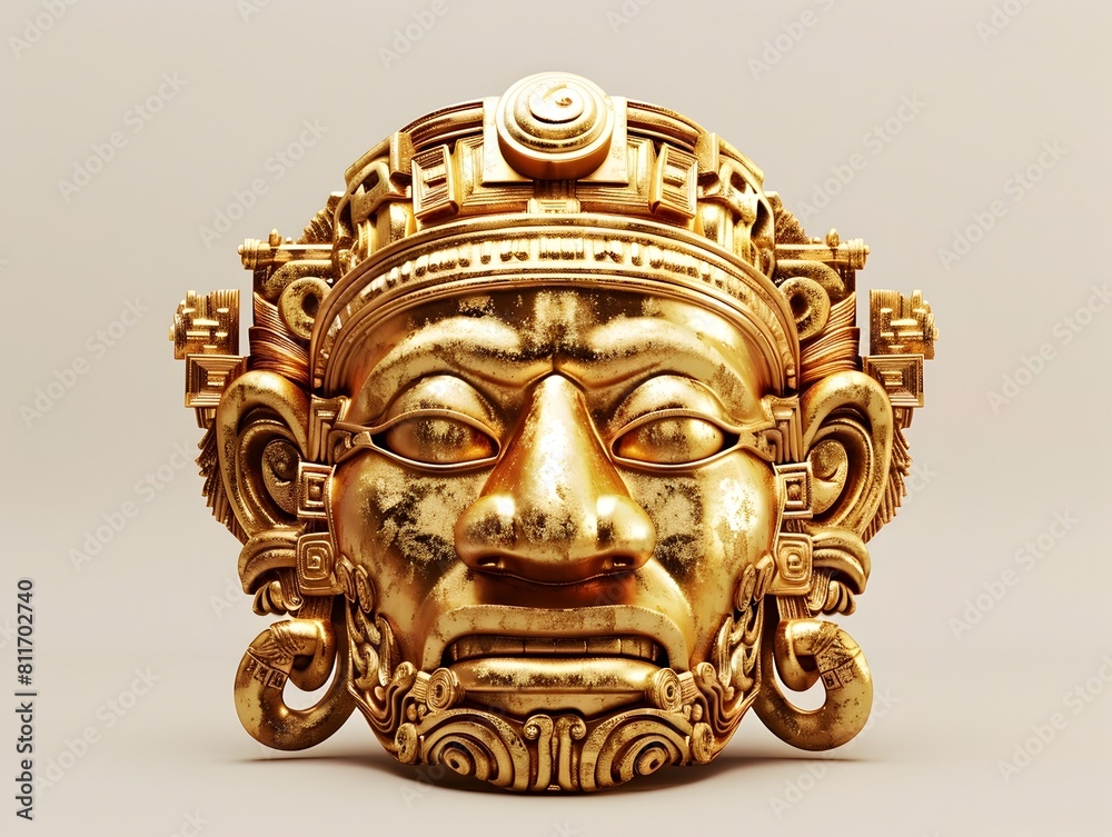 Fototapeta premium Ancient Gold Artifact A Testament to Timeless